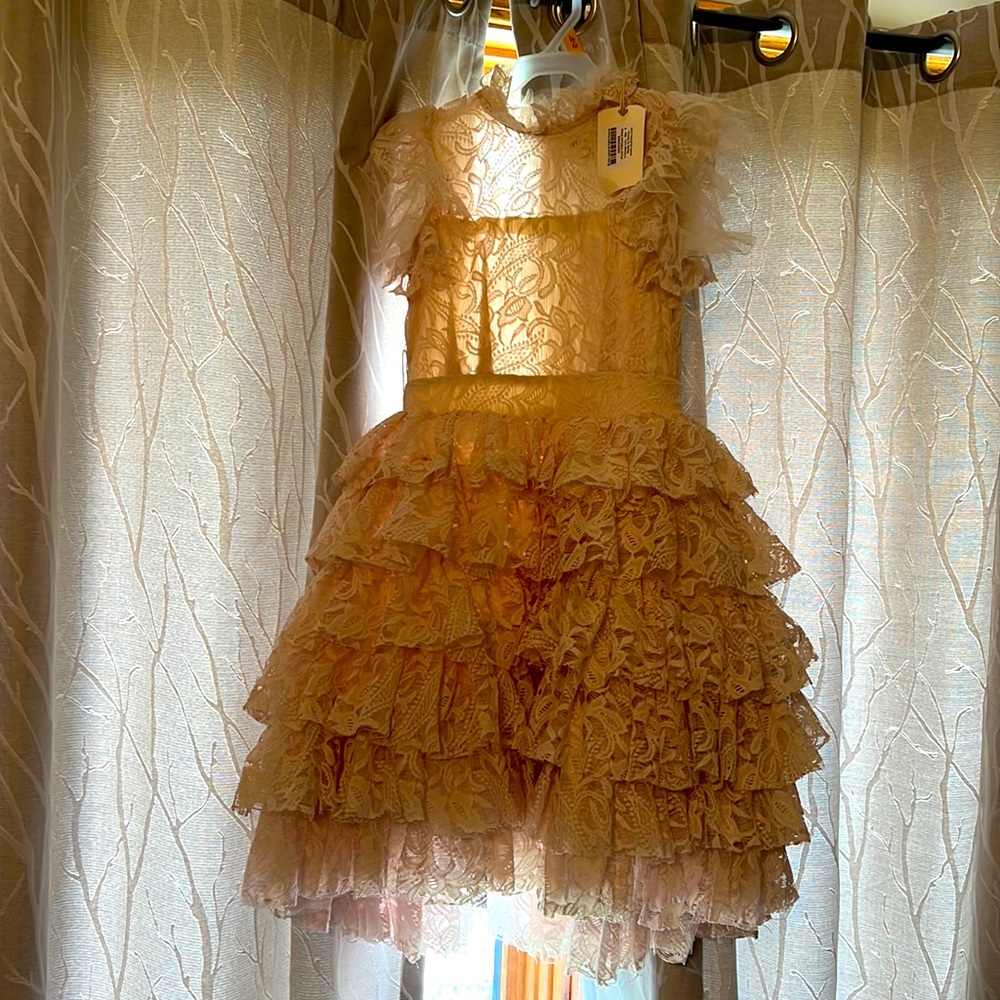 Anouk Petticoat Dress in Vintage Ivory size 8 NEW with tag